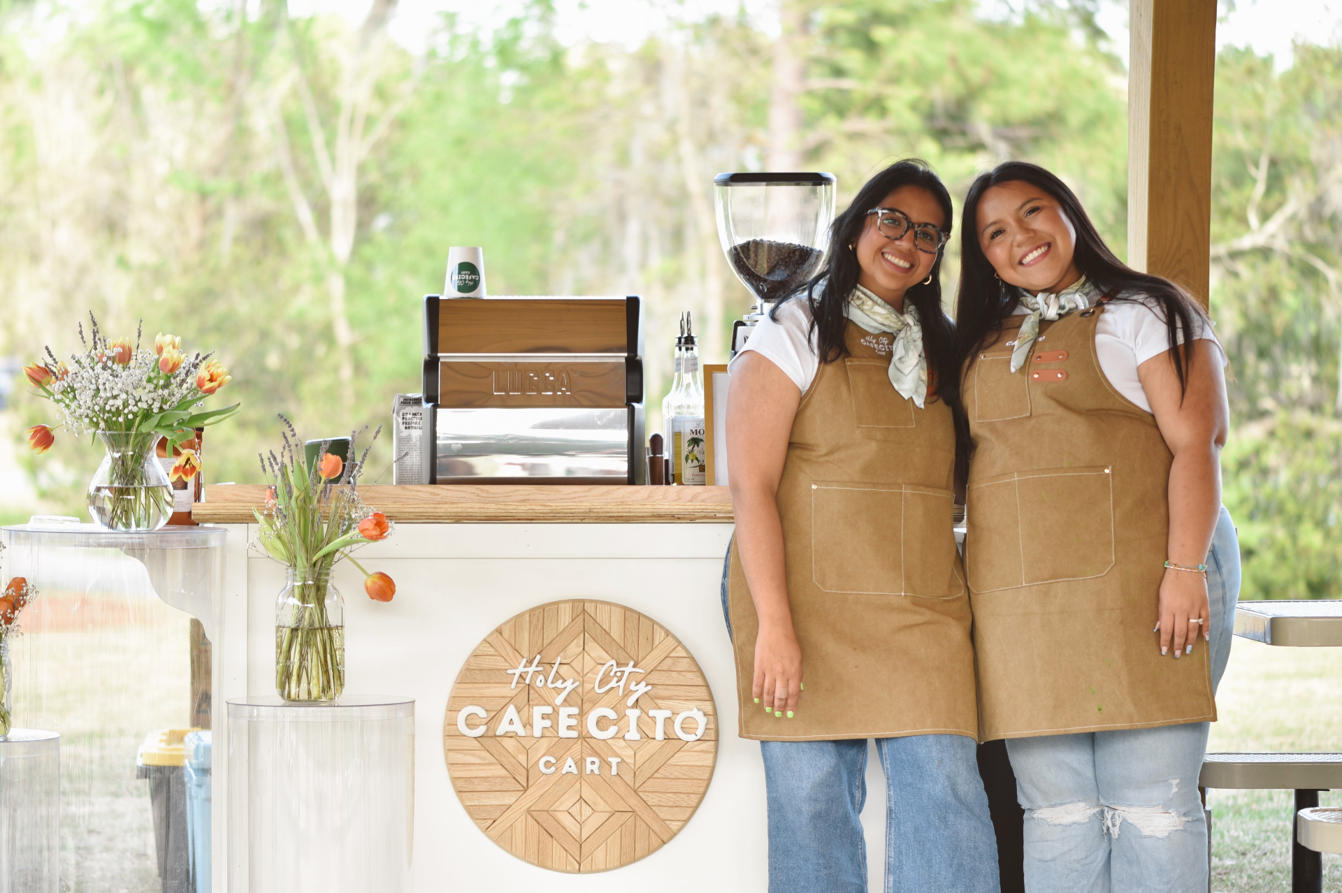 Holy City Cafecito Cart mobile coffee cart and team in Charleston, SC